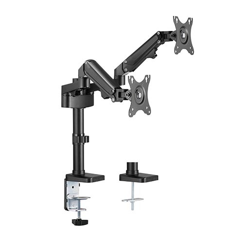 Dual Monitors Aluminum Gas Spring Monitor Arm LDT47-C024 For 17"-27" Monitors from china(chinese)