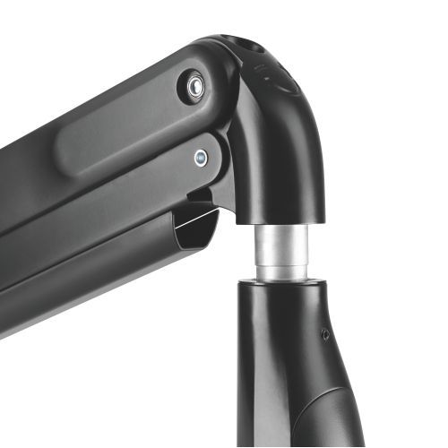 Gas Spring Floating Sit-Stand Desk Converter with Single Monitor Mount  DWS21-C01 For 17"~32" Monitors from china(chinese)