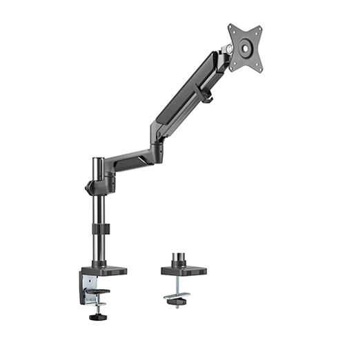 Single Monitor Pole-Mounted Epic Gas Spring Aluminum Monitor Arm LDT37-C012P For Most 17"-32" Monitors from china(chinese)