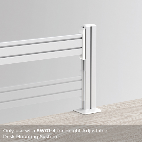 Aluminum Slatwall Desk Mounting Column SW02-5 Work with Slatwall Panel for Creating Desk-Mounted Slat Wall System from china(chinese)