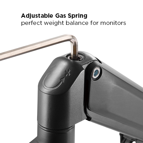 Single Monitor Aluminum Gas Spring Monitor Arm LDT47-C012 For 17"-27" Monitors from china(chinese)