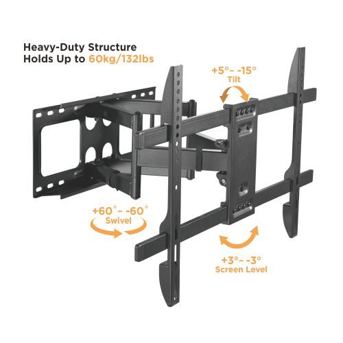Heavy-Duty Steel Full-Motion TV Wall Mount LPA69-466 For most 37"-80" Flat Panel TVs from china(chinese)