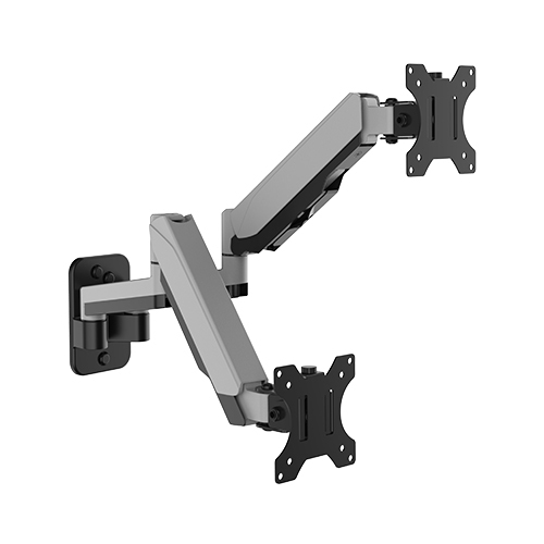 Dual Screen Wall-Mounted Gas Spring Monitor Arm LDA30-114 Smooth & Flexible Adjustment from china(chinese)