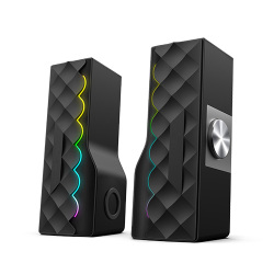 2-in-1 Gaming Speaker with Diamond-Shaped Pattern