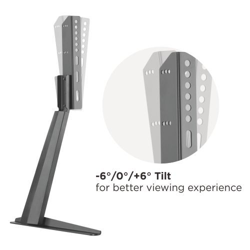 ミニマリストスタイルの調整可能な卓上テレビスタンド LDT03-21S スリムなデザイン、強力なサポート from china(chinese)