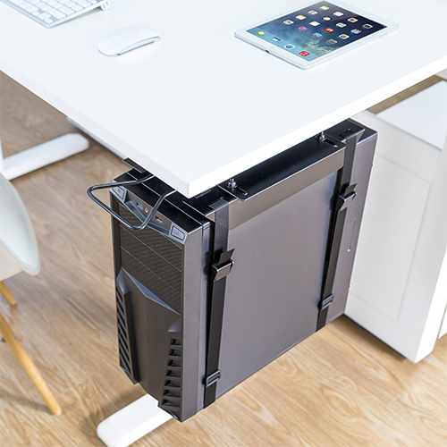 CPU Holder - Under Desk Floor Mobile Stand for Desktop Computer Tower