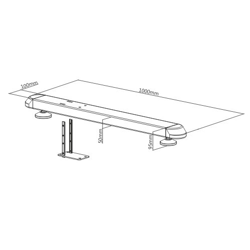 Leveling Feet for Video Wall Stand LVS02-B01 Compatible with LVS02 Series from china(chinese)
