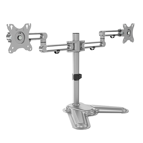 デュアルモニタープレミアム関節式アルミニウムモニタースタンド LDT30-T024 エレガンスな外観と人間工学を組み合わせる from china(chinese)