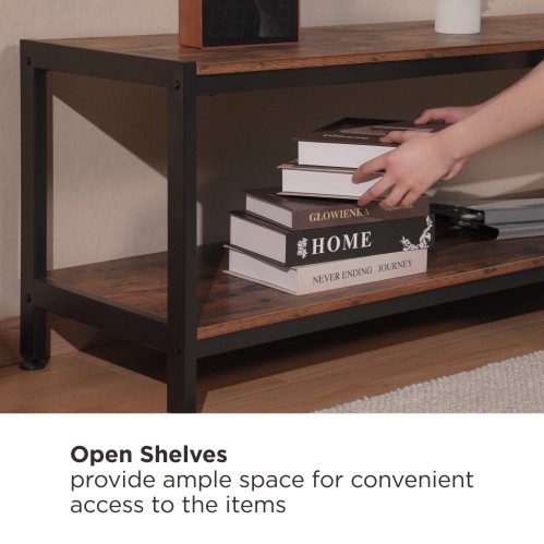 2層インダストリアル風のメディアコンソール(大) WP2002L 都市と田舎風のロフトアピールのミックス from china(chinese)