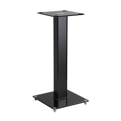 18" Aluminum, Glass & Wood Bookshelf speaker stands BS-03S For bookshelf/center-channel speakers from china(chinese)