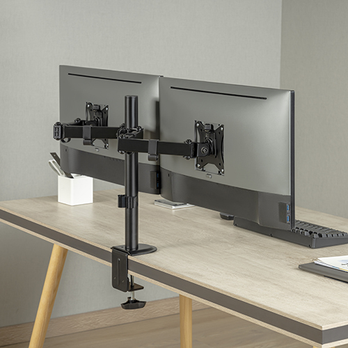 Dual-Monitor Steel Articulating Monitor Mount LDT66-C024 For most 17”-32” monitors from china(chinese)