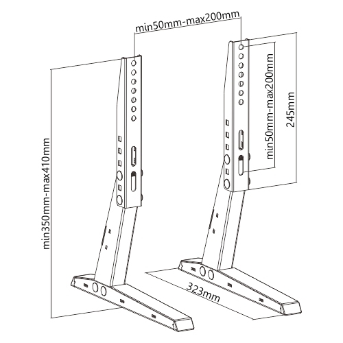 Minimalist Design Tabletop TV Stand LDT03-09S For most 13"-37" LED/LCD Flat Panel TVs from china(chinese)