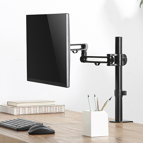 Single Monitor Premium Aluminum Articulating Monitor Arm LDT30-C012 Combining the elegance look and ergonomics from china(chinese)