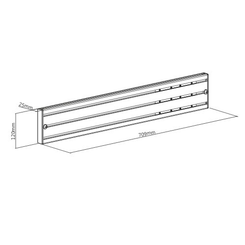 Mounting Rail for Video Wall Mount/Menu Board Mount (700mm) LVS02-R70 Compatible with LVS02 Series/LVC03 Series from china(chinese)