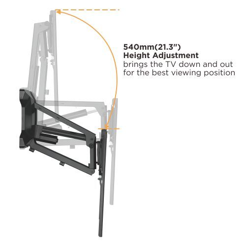 Motorized Fireplace Mantel TV Mount LPA53M-461 Fits Most 37"-70" TVs from china(chinese)