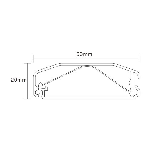 Aluminum Cable Cover - 1100mm