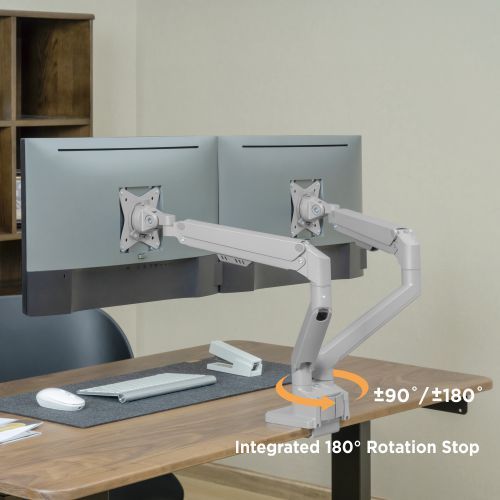 Dual Monitor Thin Gas Spring Monitor Arm LDT62-C024 For most 17"~32" Monitors from china(chinese)