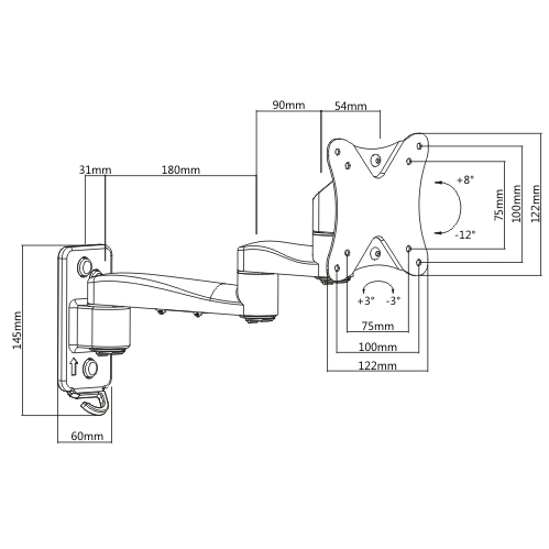 SOPORTE DE PARED MODULAR PARA TV DE MOVIMIENTO COMPLETO LDA29-112  from china(chinese)