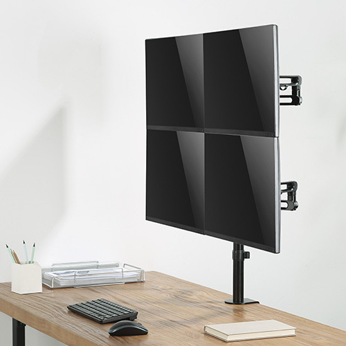 Quad Monitors Premium Aluminum Articulating Monitor Arm LDT30-C048 Combining the elegance look and ergonomics from china(chinese)