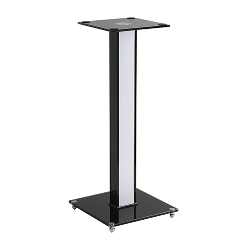 23.6" Aluminum, Glass & Wood Bookshelf Speaker Stands BS-03M For bookshelf/center-channel speakers from china(chinese)