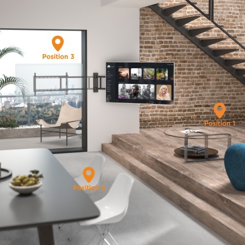 Manual Swing TV Mount PLB-M06H Watch 1 TV in 3 Places from china(chinese)