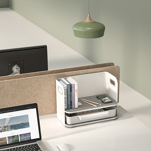 Desktop Organizer with Wireless Charging DA04-2 Reclaim Desk Space with Improved Productivity from china(chinese)