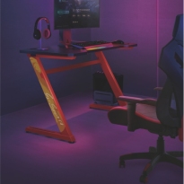 Z-Shaped Gaming Computer Desk
