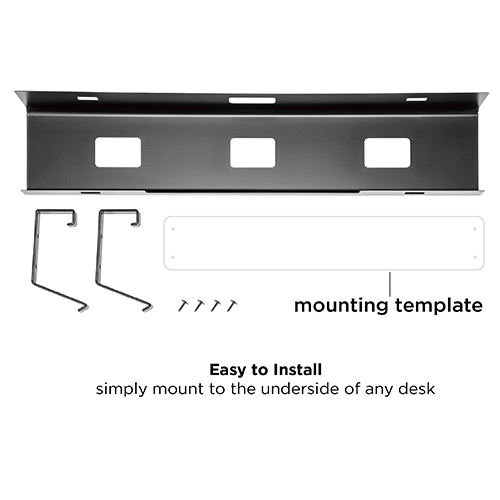 Under-Desk Cable Management Tray CC11-4B Get Organized while Keeping Cable Mess out of Sight from china(chinese)