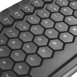 Compact 83-Key Wireless Keyboard and Power-Saving Mouse Combo