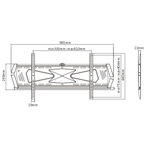 Anti-theft Heavy-duty Low Profile Wall Mount LP29-48F For most 37''-70” LED, LCD flat panel TVs from china(chinese)