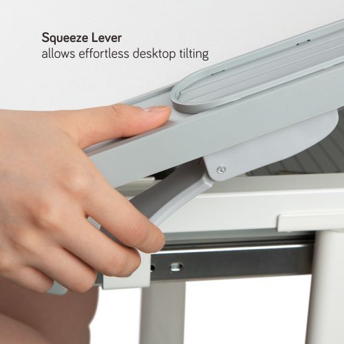 Adjustable Kids Desk and Chair Set  B301 Lockable Gas Spring Tilting Design & 45° Inclined Crossbar with Footrest from china(chinese)