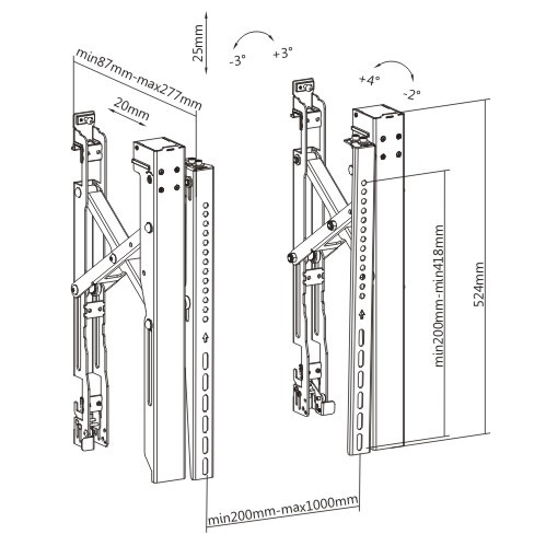 Video Wall Mount Arm LVW06-Arm LVW06 Series Video Wall Mount Accessory from china(chinese)