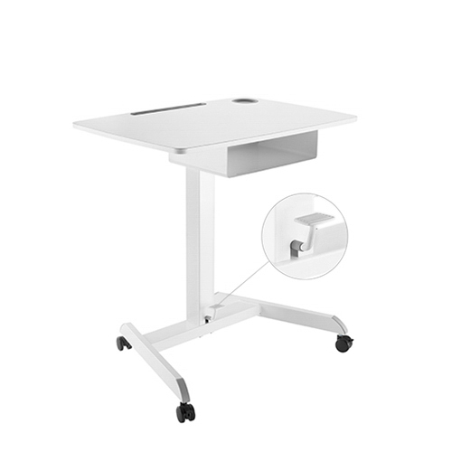 Height Adjustable Mobile Workstation With Drawer  FWS07-4 A Mobile Stand for Presentations or an Active Work Style from china(chinese)