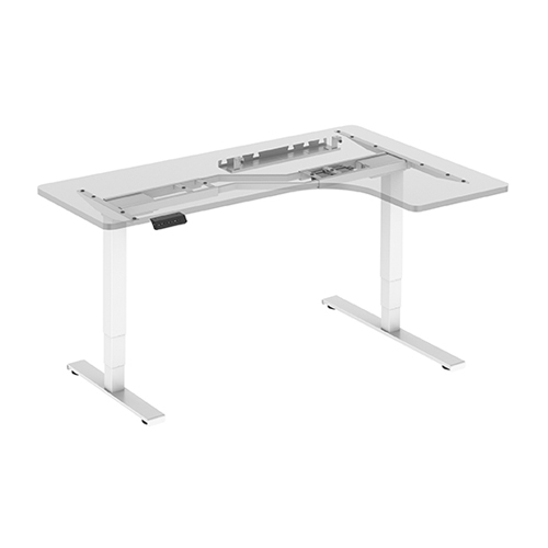 2-leg L-shaped Dual Motor Sit-Stand Desk M07-23RZL Left or Right - Made Easy! from china(chinese)