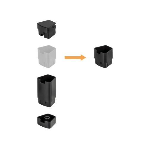 Single Monitor Tempered Glass Modular Riser AMS-10 Tempered Glass Riser, Modular Design for Height Adjustment from china(chinese)