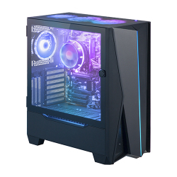 Full Tower PC Case with RGB Lighting Bar
