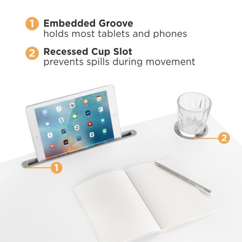 Height Adjustable Mobile Workstation with Paddle Lever FWS07-6 A Mobile Stand for Presentations or an Active Work Style from china(chinese)