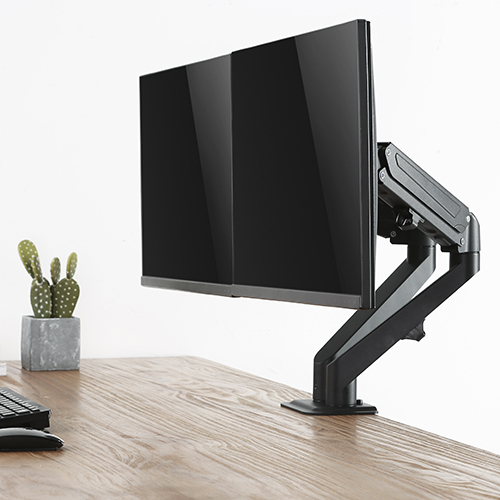 Economical Stylish Dual Monitors Gas Spring Arm LDT25-C024 Easily Position Your Monitors and Boost Productivity from china(chinese)