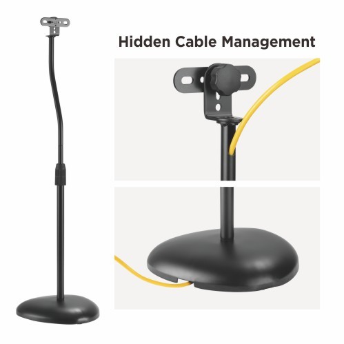 Height Adjustable Satellite Speaker Floor Stands SS-05 Perfect for most Satellite Speakers and Small Bookshelf Speakers from china(chinese)