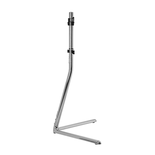 Modernist Linear Chrome Plated Studio TV Floor Stand with V-Base FS17-46F-01 Bring Aesthetics to Any Viewing Area from china(chinese)