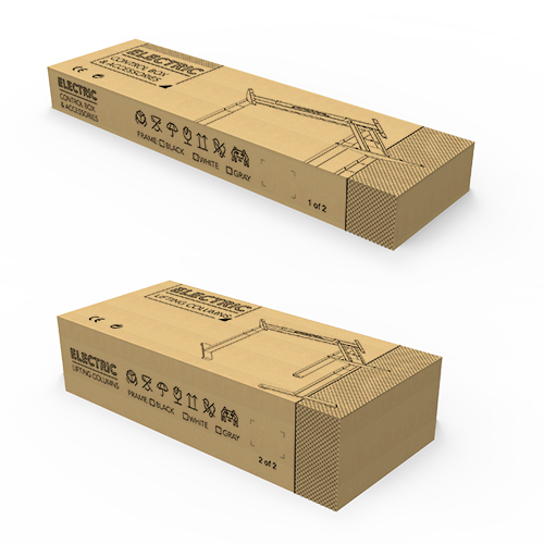 Triple Motor L-Shape Electric Sit-Stand Desk with Square Column (Standard) M07-33D Design for Upgraded Lifting Experience! from china(chinese)