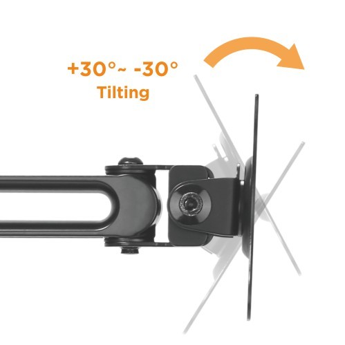 Single Monitor Premium Aluminum Articulating Monitor Arm LDT30-C012 Combining the elegance look and ergonomics from china(chinese)