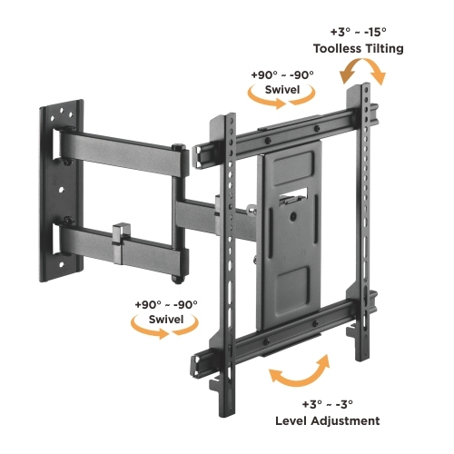 Solid Full-Motion TV Wall Mount LPA61-443 Fit Most 32"~70" TVs from china(chinese)