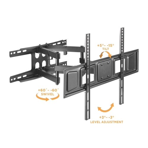 Affordable Full-Motion TV Wall Mount for Double Stud LPA63-466 For Most 37"-80" Flat Panel TVs  from china(chinese)