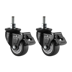 Lockable Casters for Video Wall Cart