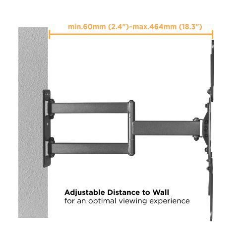 Steel Full-Motion TV Wall Mount LPA69-443A For most 32"-55" Flat Panel TVs  from china(chinese)