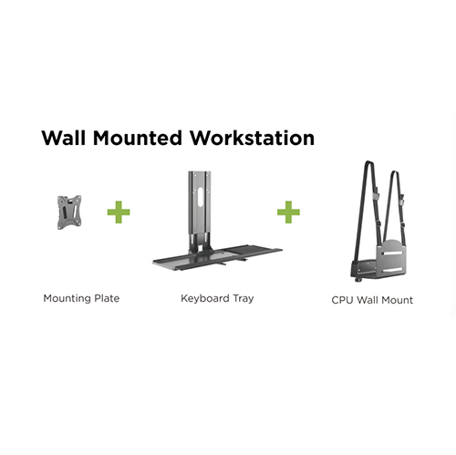Compact Computer Wall Mount WWS03-01 For Constrained Space & High Traffic Areas from china(chinese)