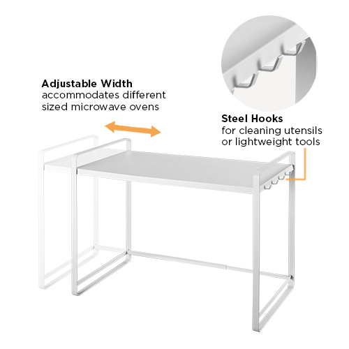 Width-Adjustable Microwave Oven Shelf Unit MB-10 Large Capacity and Easy to Assemble from china(chinese)