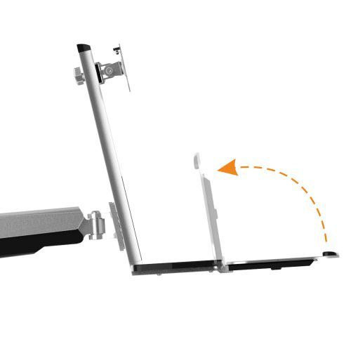 CPUホルダー付きシングルスクリーンクラシックガススプリング式コンピューター壁掛け金具 DWS02-W01 ほとんどの13''-32"LED/LCDモニター画面用 from china(chinese)