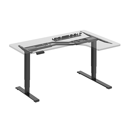 2-leg L-shaped Dual Motor Sit-Stand Desk M07-23RZL Left or Right - Made Easy! from china(chinese)